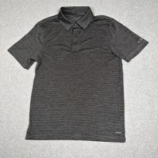 Champion Duo Dry Mens M Striped Golf Polo Shirt Performance Short Sleeve