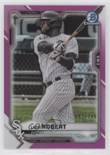 2021 Bowman Chrome Fuchsia Refractor 42/299 Luis Robert #90 0c6