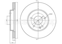 Metelli 2X Bremsscheibe Vorne Ø284Mm BelüFtet FüR Mercedes C-Klasse W202 S202