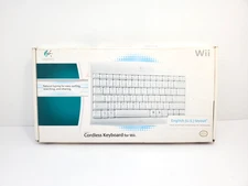Nintendo Wii Logitech Cordless Wireless Keyboard 920-000934 w/ Dongle Receiver