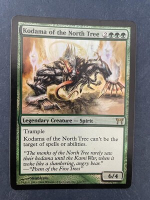 MTG FOIL CHAMPIONS OF KAMIGAWA KODAMA OF THE NORTH TREE PLAYED