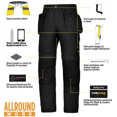 Snickers Trousers 6201 AllroundWork 