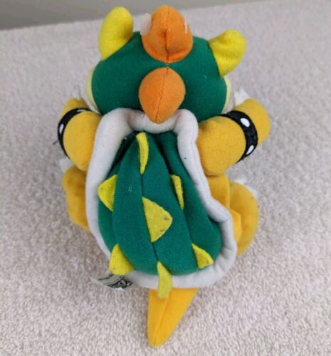 Peluche vintage BD&A Mario Brothers Bowser Beanbag 7 pollici etichetta tush raro gioco - Foto 2 di 4