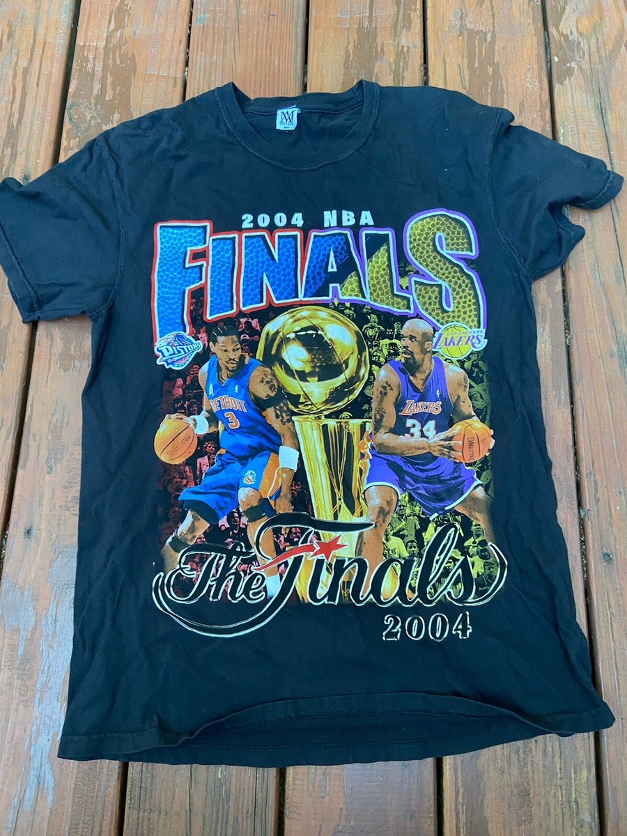 Vintage 2004 Finals Medium Ben Wallace Shaquille O'neal Lakers