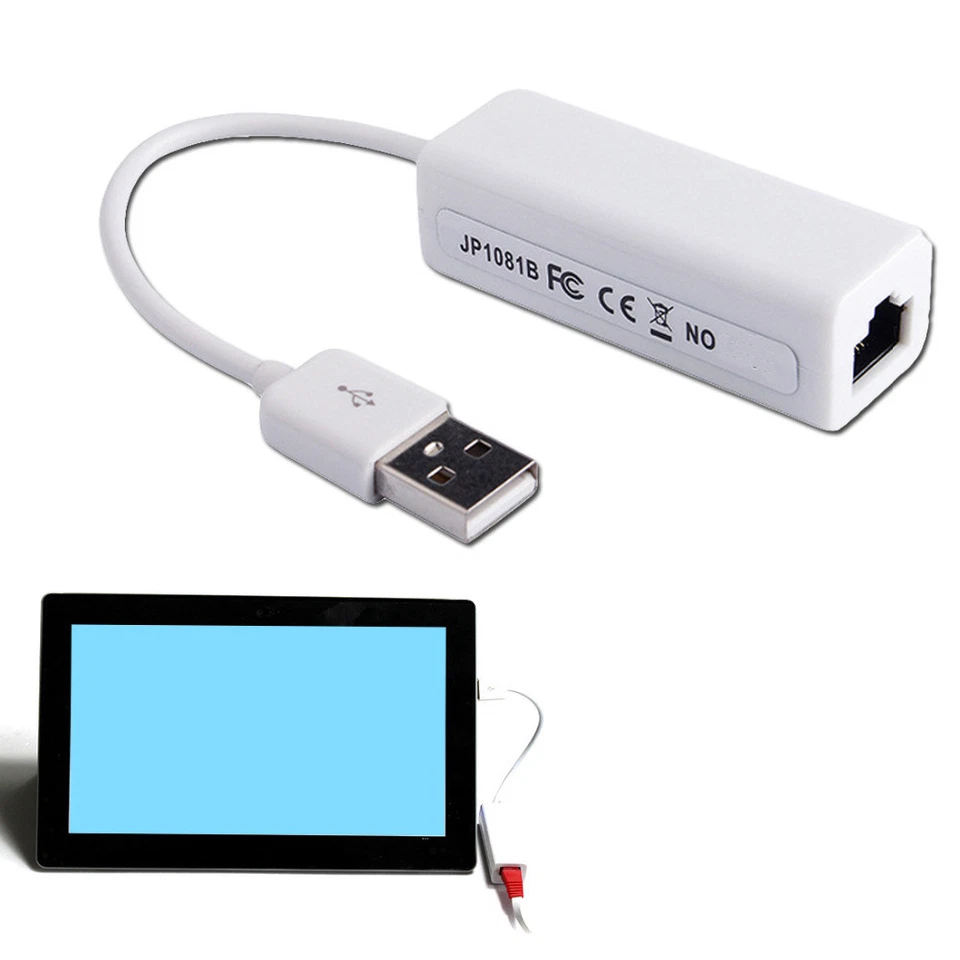 New USB Ethernet Adapter Usb 2.0 Network Card USB to Internet RJ45 Lan 100Mbps - Image 3 of 3