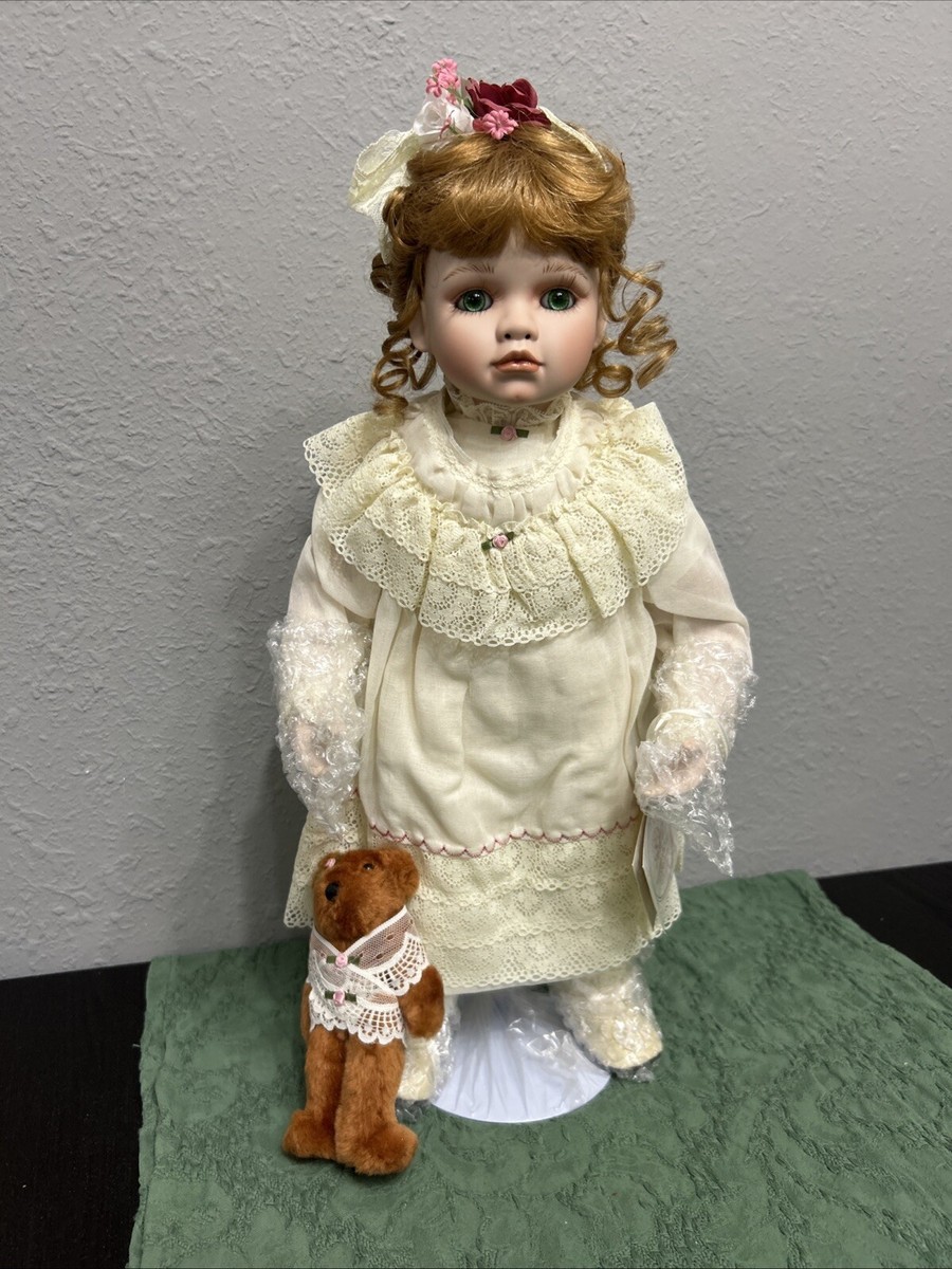 Amelia Porcelain Doll With Green eyes From The Hamilton Collection