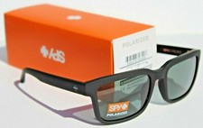 SPY OPTICS Helm 2 POLARIZED Sunglasses Matte Black Thin Blue Line/HD Gray Green