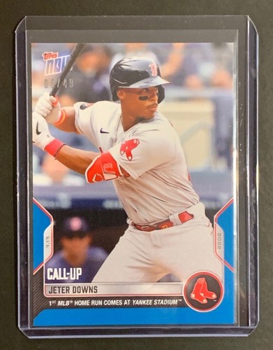 2022 Topps NOW MLB #553 | JETER DOWNS | Call-Up (RC) | Red Sox; BLUE 6/49 !!!