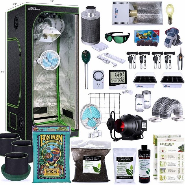 TheBudGrower Complete Grow Tent Kit (150W HPS)