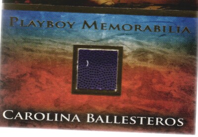 2022 Playboy Carolina Ballesteros GOLD Playmate Memorabilia Certified Swatch