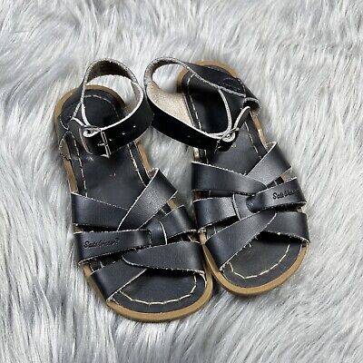 Children’s Saltwater Sandals Black Leather Size 11 | eBay