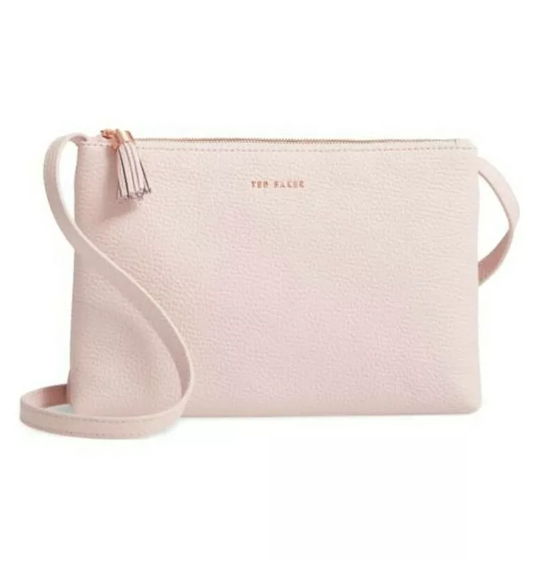 NWT Ted Baker MACEYY Tassel Double Zip Leather Crossbody