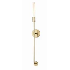 MITZI HUDSON VALLEY LIGHTING Dylan 1-Light Aged Brass Wall Sconce