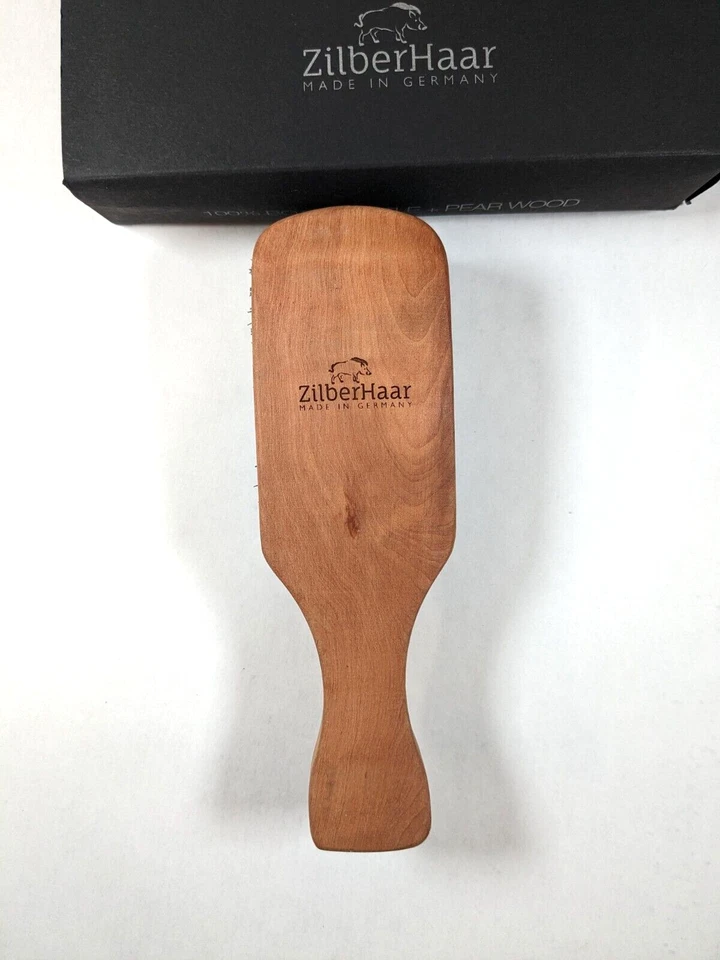 ZilberHaar - Major Hair & Beard Brush for Men - Stiff Boar Bristles and Pearwood - Image 2 of 4