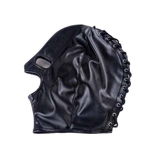 4 Estilo Cuero Fetiche Cabeza Capucha para Mujer Sexy Negro Juegos con disfraces Máscara Fiesta Rol Foto 2 de 4