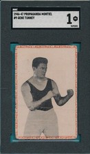 GENE TUNNEY HOF BOXER 1946 PROPAGANDAS MONTIEL #9 GRADED SGC 1 POOR BOXING TPHLC