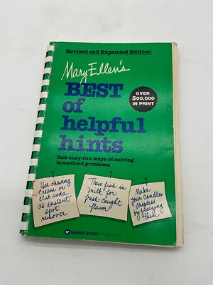 Mary Ellen's Best of Helpful Hints by Mary Ellen Pinkham 1979 Spiral-bound. BF
