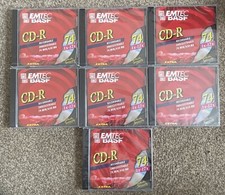 EMTEC 7x CD-R Recordable 650mb Discs - 74 Mins/1x-12x - NEW SEALED