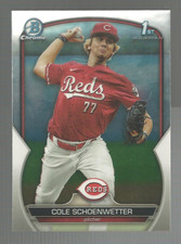 2023 Bowman Draft #BDC-116 Cole Schoenwetter Bowman 1st - Cincinnati Reds