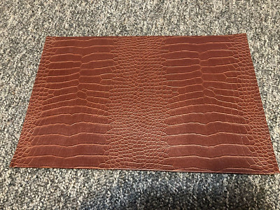 17.5'' X 11.5'' Brown Leather Computer Pad for Keyboard and Mouse!  