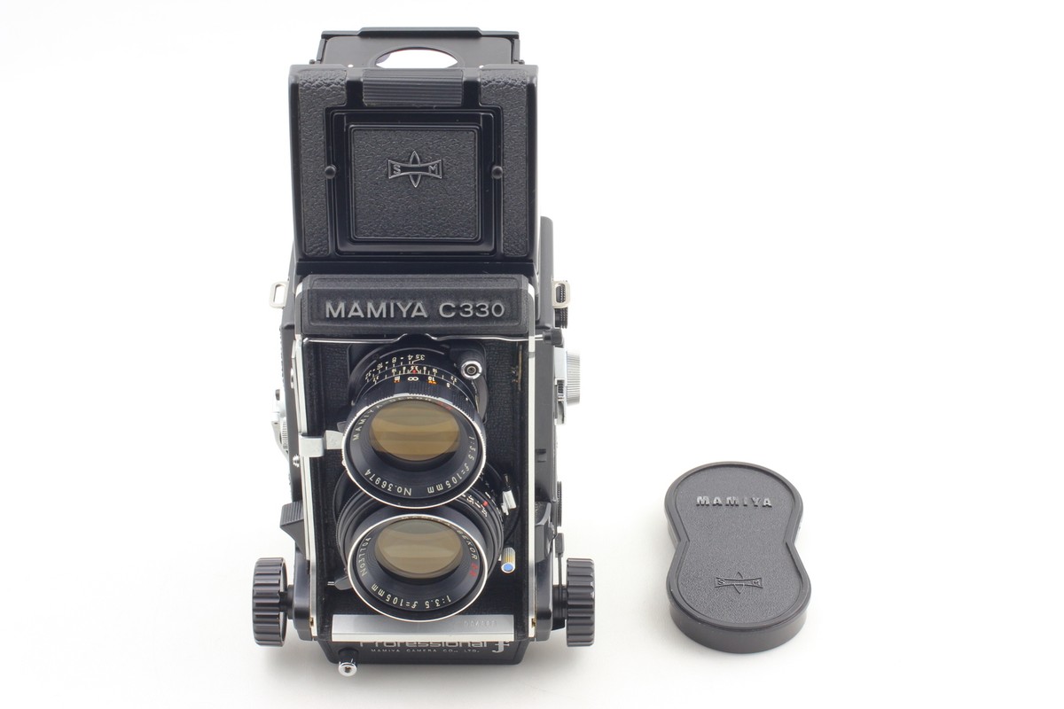 Pro ''F'' [Mint] Mamiya C330 Film Camera DS 105mm f3.5 Blue