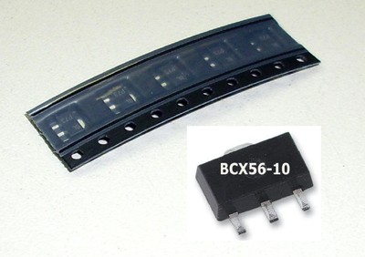 5 Stück BCX56-10 (BCX 56) SMD-Transistor NPN / SOT-89 (M2358)