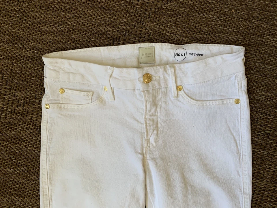 GUESS от Marciano белый No 61 узкие джинсы размер США 26 - Изображение 2 из 4