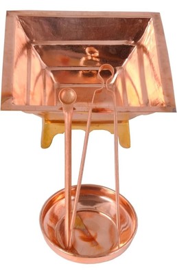 Pure copper complete hawan kund set for pooja purpose at home