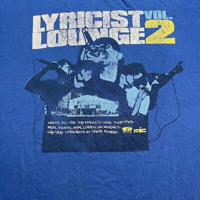 Vintage Rawkus Lyricist Lounge 2 Rap Tee Biggie Big L Mos Def