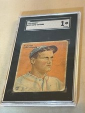 1933 GOUDEY #229 FLOYD VAUGHAN SGC 1 PR PITTSBURGH PIRATES BASEBALL CARD.