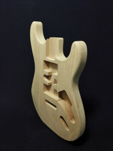 Wooden Electric Guitar Body,Solid Mahogany,Raw Timber,Pre-Polished HSST 1910BOM - Photo 1 sur 11