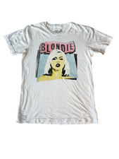 Punk BLONDIE Debbie Harry Women's T-Shirt Distressed/Slashed Medium