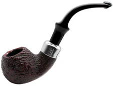 Peterson System Standard Sandblast Finish Medium Bent Apple Briar Pipe (303)