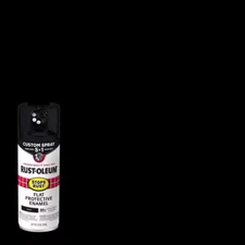 12 Oz. Custom Spray 5-In-1 Flat Black Spray Paint