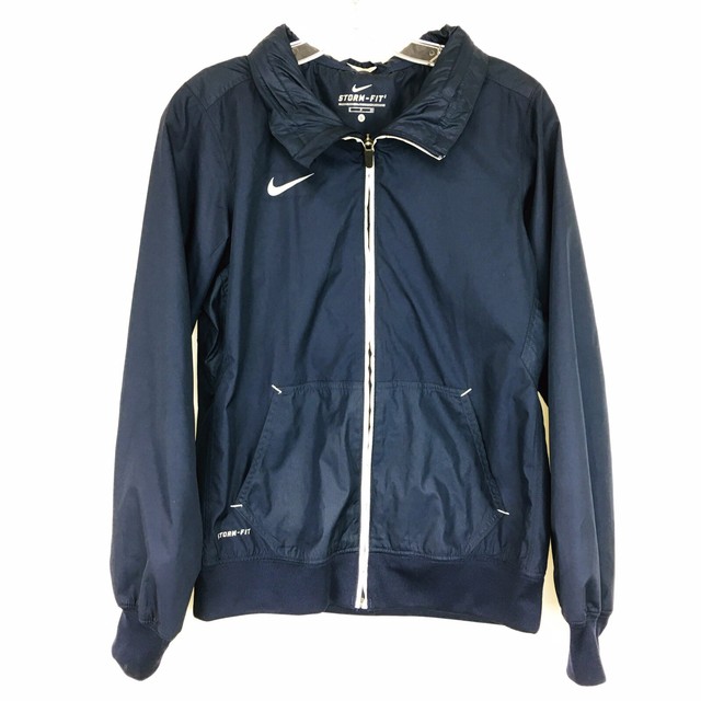 Nike Storm Fit Jacket Women’s Size S Navy Blue With Pull Out Hood eBay