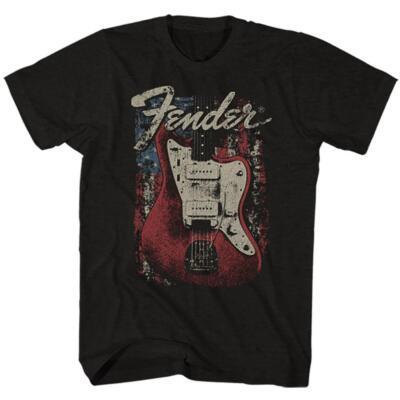 OFFIZIELL LIZENZIERT - FENDER - DISTRESSED GITARRE T-SHIRT ROCK METAL