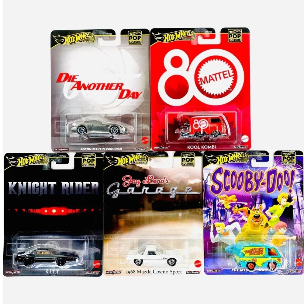 Hot Wheels 2025 Pop Culture Case G (Set of 5 Cars