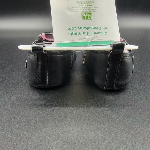 Minnie Mouse Infant Slip-On Black Pink Ballerina Dress Shoe Size 6-9 Months New - Picture 4 of 7