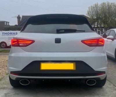 PIPE DYNAMICS SEAT LEON 1.8 TSI FR CUPRA/QUAD CONVERSION EXHAUST BACK BOX DELETE