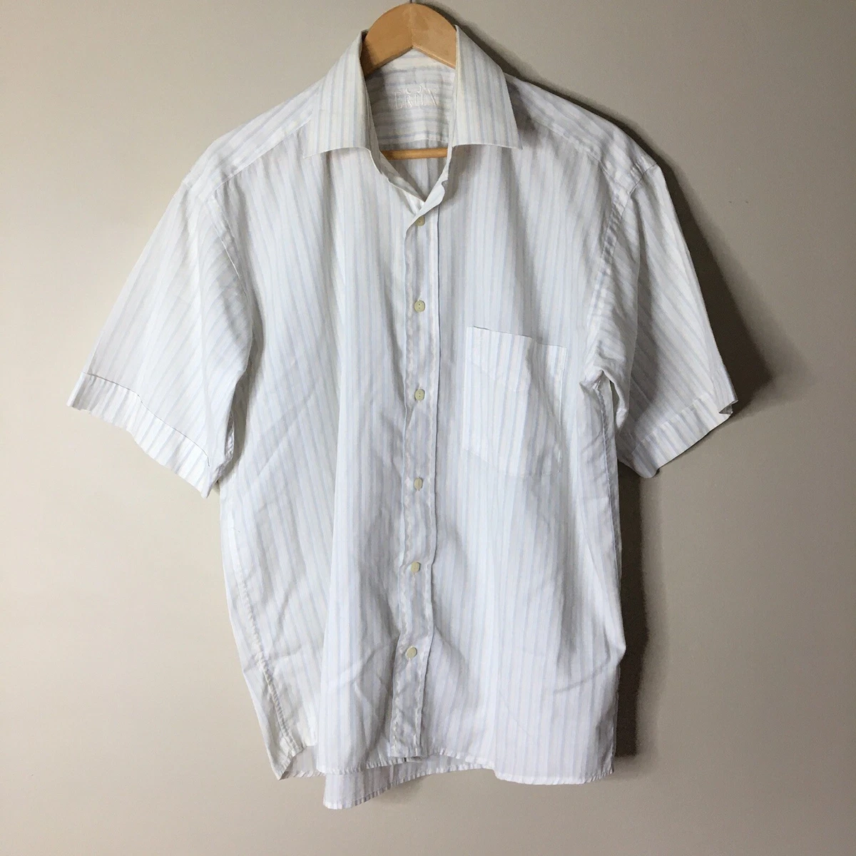 Men's short sleeve white dress shirt clothing 2025