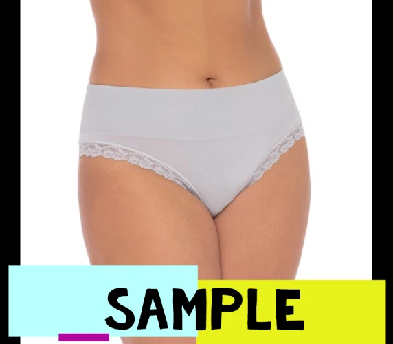 Women's Secret Treasures Wideband Thong S-XXL Blue Panties Underwear NWT - Image 2 of 4