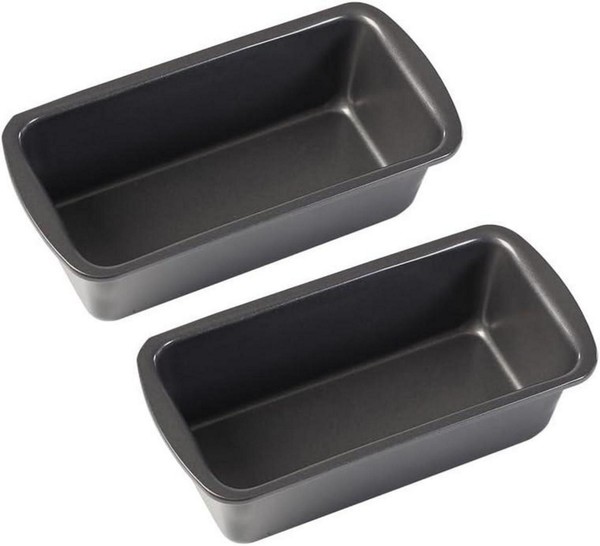 2Er-Set Edelstahl Brotbackform Kastenform 19X9X6Cm Backen FüR Backofen-image
