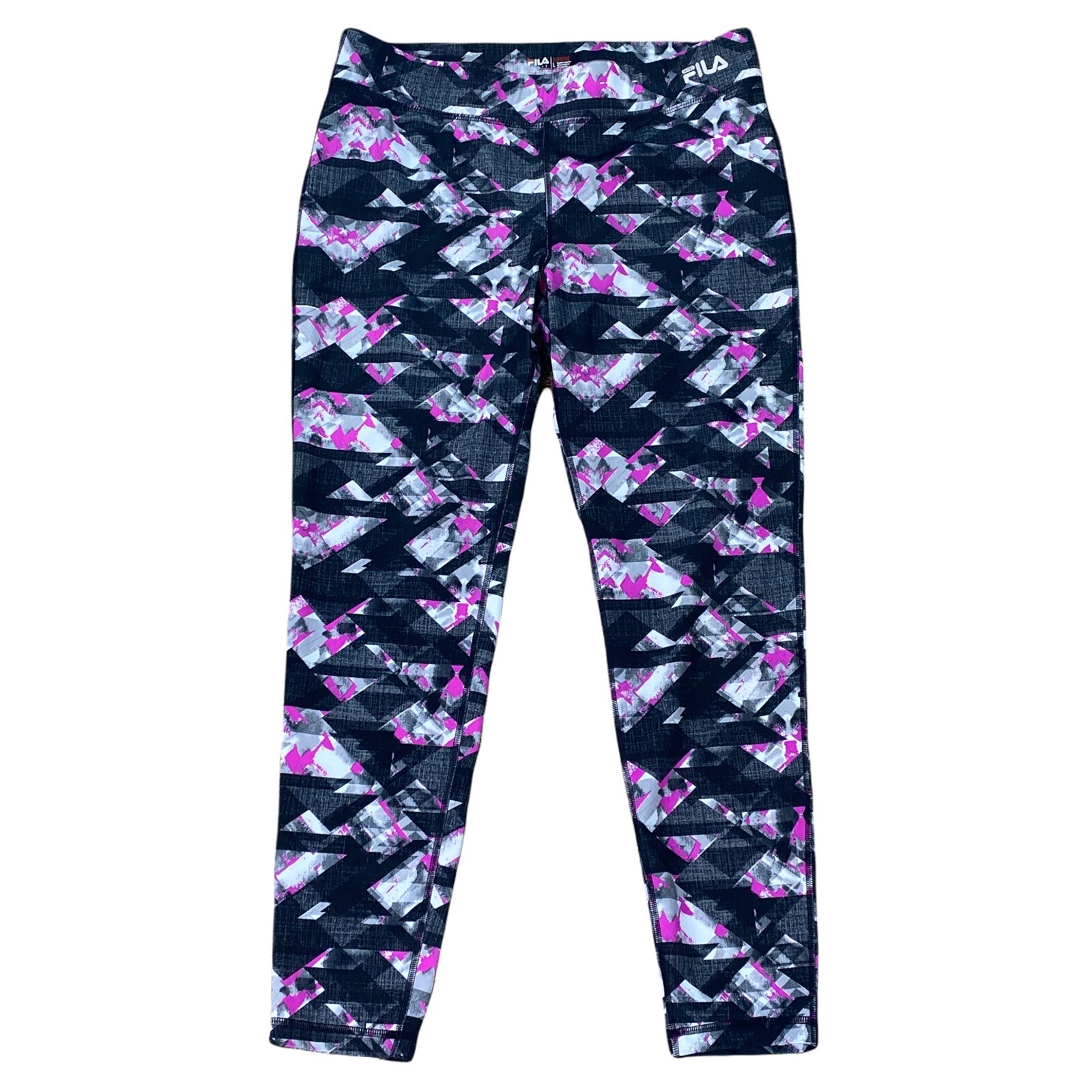 Leggings da corsa sportivi Filas taglia L forma geometrica