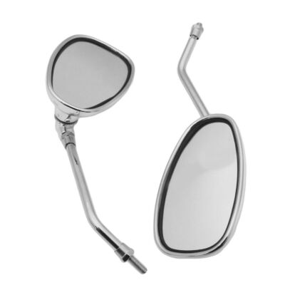 Motorcycle Chrome Rearview Mirrors for Kawasaki KZ1000A KZ1000C KZ1000D (L & R)