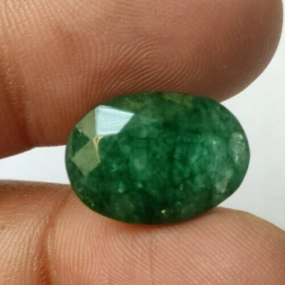 Natural Emerald Colombian Green 10 Ct. Oval Shape Loose Gemstone Women for Gift