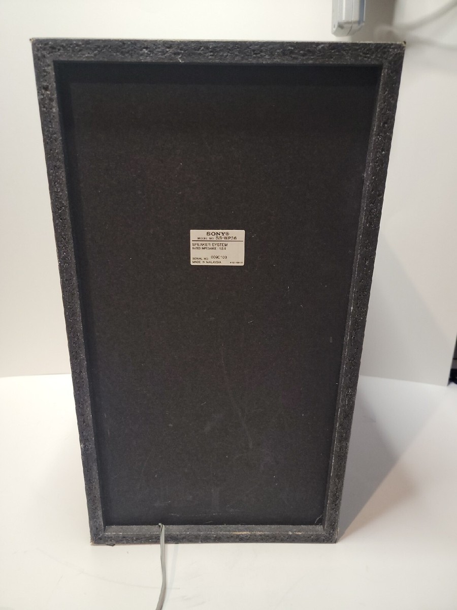 Sony Subwoofer Speaker Model: SS-WP36 Rated Impedance: 1.5