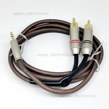 Sonic Boom 3.5mm Stereo Jack To 2 RCA Audio Cable Adapter - 6ft
