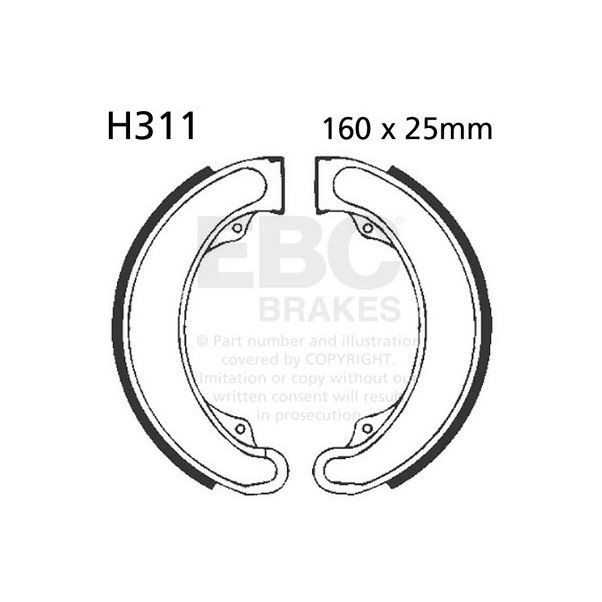 EBC Brake Shoe Set - H311