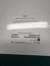 Apple iPad 9th Generation 64gb wifi  Cellular,  Space Gray