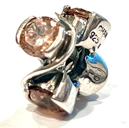 CHAMILIA JB-18B Forever Light Sterling Silver Charm Lt Brown CZs CHAM925 RETIRED - Picture 4 of 7